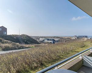 Balcony view of dunes and sea from Apartment Juliana 046 Island and Sea View, De Koog, Texel.