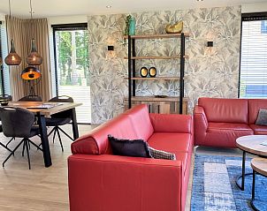 Spacious living room in 6 Pers.Landhuis de Luxe Eldorado Texel, De Koog, with modern decoration.