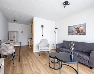 Cozy living room in Two persons apartment large - first floor in De Koog, Texel, Wadden Islands with modern furnishings.