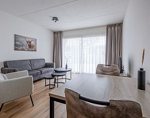 Bright living room with view in Two persons apartment large - first floor, De Koog, Texel, Wadden Islands.