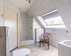 Stylish bathroom with shower in Holiday home Kamperfoelie 57, De Koog, Texel offers modern comforts.