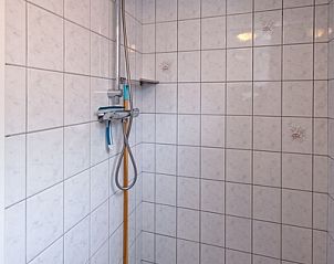 Dusche im Ferienhaus Karekiet, De Koog, Texel, Waddeninseln.