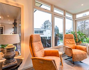 Komfortable Sitzecke im Huis ter Duin, Ferienhaus in De Koog, Texel mit Panoramablick.