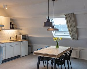 Gerumige Kche und Essecke im Apartment 4 bis 6 Personen, De Koog, Texel, ideal fr Selbstversorgerferien.