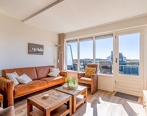Spacious sitting area in Apartment Juliana 098 Island and Sea View, De Koog, Texel overlooking the dunes.