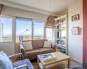 Komfortable Sitzecke mit Meerblick im Appartement Juliana 158 Zeezicht, Ferienunterkunft in De Koog, Texel.