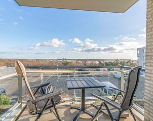 Balcony of Apartment Juliana 126 Eilandzicht, De Koog, Texel overlooking the Wadden Islands.
