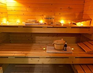Relaxed sauna in Villa 3, De Koog Texel, vacation home on the Wadden Islands.