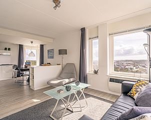 Offene Kche und Essbereich im Apartment Juliana 132 Eilandzicht, De Koog, Texel mit moderner Einrichtung.