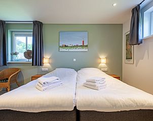 Helles Schlafzimmer im Ferienhaus Dennenbries, De Koog, Texel fr eine gute Nachtruhe.