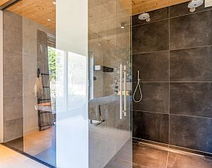 Spacious walk-in shower in Holiday cottage in De Koog, Texel, Wadden Islands.