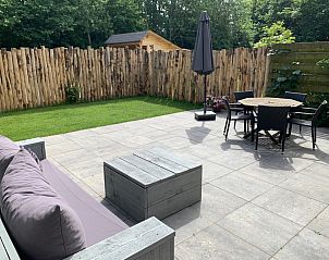 Modern toilet in Stormvogel, vacation home De Koog, Texel with wooden floor.
