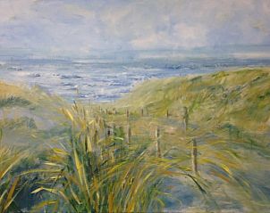 Gemlde mit Meerblick in Texel Villa Duinzicht, De Koog, Texel, Ferienhaus auf den Watteninseln.