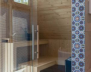 Interior of sauna in Holiday home in Den Burg, Texel, for relaxation.