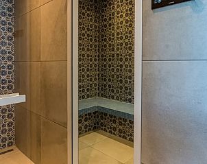 Detailed mosaic tiles in steam room of Holiday cottage in Den Burg, Texel.