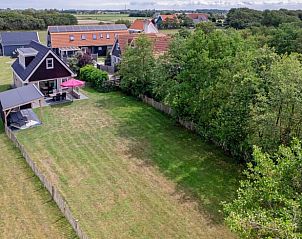 Aerial photo of Holiday home in Den Burg, surrounded by nature in Texel, Wadden Islands.