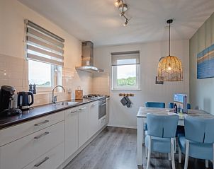 Unique outdoor sauna at Holiday home in Den Burg, Texel, overlooking the fields.