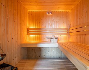 Gezellige sauna in Villa Nieuw Leven Texel, vakantiehuis in Den Burg, Texel.