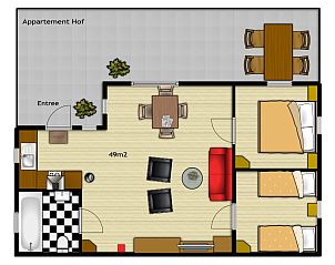 Unterkunft 010539 - Ferienhaus Texel - Appartement Hof