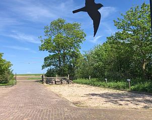 Blick vom Ferienhaus in Oosterend, Texel auf lndliche Wege und Natur.