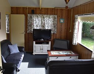 Comfortabele zithoek in De Strandloper bungalow, De Koog, Texel.