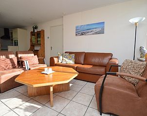Bright living room in Holiday home the Pearl 222 on Texel, De Dennen.