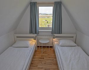 Doppelzimmer mit Aussicht in Huisje 6, Ferienhaus auf Texel, De Dennen.