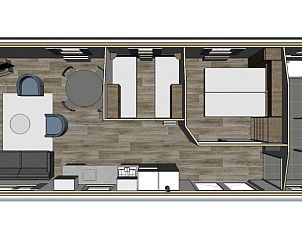 Floor plan of Villetta disabled vacation home in De Dennen, Texel.