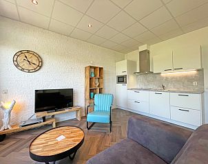 Modern kitchen in Apartment Bos en Duin 02, De Dennen, Texel with stylish finish and full equipment.