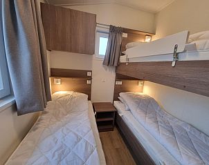 Schlafzimmer mit Etagenbett fr Kinder in Ferienhaus de Bremakker, Weideveld 75, De Dennen, Texel.