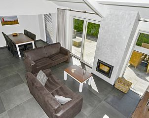 Moderne Sitzecke im Ferienhaus Gortersmient 222, Bungalowpark Gortersmient, De Dennen, Texel.