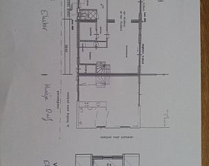 Plattegrond van Twaalfpersoons vakantiehuis in De Dennen, Texel.