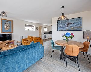 Eethoek in Wulpenweid 10 de Wulp, vakantiehuis De Dennen Texel met stijlvolle inrichting.