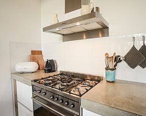Stylish cooking space in Bungalowpark Oud Vredelust - Zeeskuum, Texel with stove