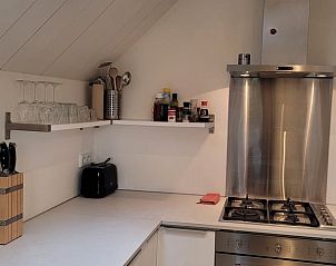 Modern kitchen in Holiday home in Formerum Terschelling with complete equipment.