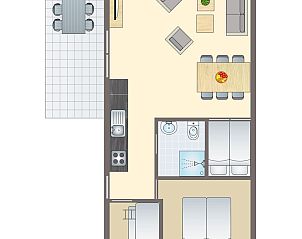 Verblijf 030929 - Bungalow Terschelling - Schuttersbos | 4-6-persoons cottage | 4-6D