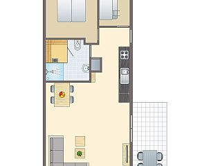 Verblijf 030930 - Bungalow Terschelling - Schuttersbos | 2-4-persoons cottage | 2-4B