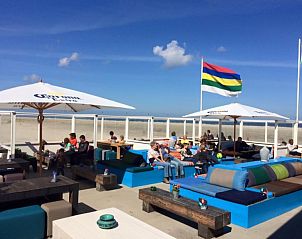 Strandpaviljoen nabij Carpe Diem vakantiehuis, West, Terschelling, met uitzicht op zee.