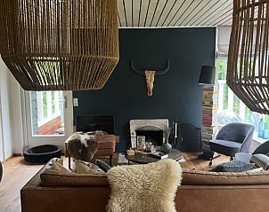 Gezellige zithoek in Duumke vakantiehuis, Midsland Noord, Terschelling.