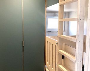 Kinderkamer met stapelbed in Buitenhuis chalet, Midsland Noord, Terschelling voor gezinnen.