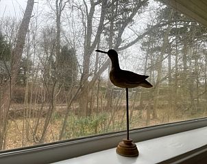 Uitzicht op de duinen vanuit Duinhuis, vakantiehuis in Midsland Noord, Terschelling.