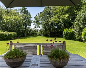 Uitzicht vanaf het terras van Noordhoek vakantiehuis in Midsland Noord, Terschelling.