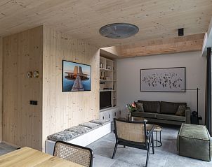 Stijlvolle zitkamer in Noordhoek vakantiehuis, Midsland Noord, Terschelling.