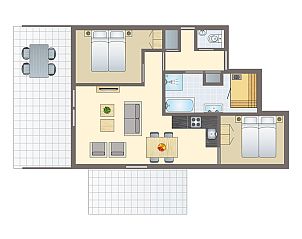 Unterkunft 032211 - Bungalow Terschelling - West Terschelling | 4-persoons appartement | 4LA