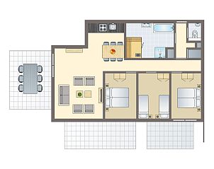 Guest house 032214 - Bungalow Terschelling - West Terschelling | 6-persoons appartement | 6LA