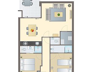 Unterkunft 032217 - Bungalow Terschelling - 4-persoons appartement | 4C2