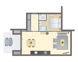 Unterkunft 032234 - Bungalow Terschelling - 2-persoons appartement | 2C