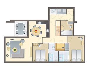 Unterkunft 032235 - Bungalow Terschelling - 4-6-persoons penthouse | 4-6LP