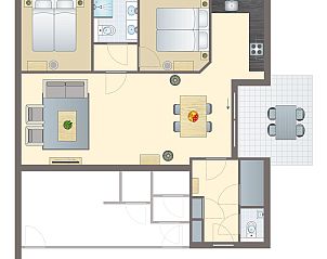 Unterkunft 032236 - Bungalow Terschelling - 4-persoons appartement | 4C1