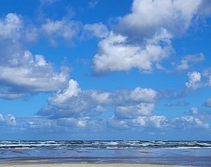 Bright blue sky and sea near Holiday home in Ballum, Ameland.